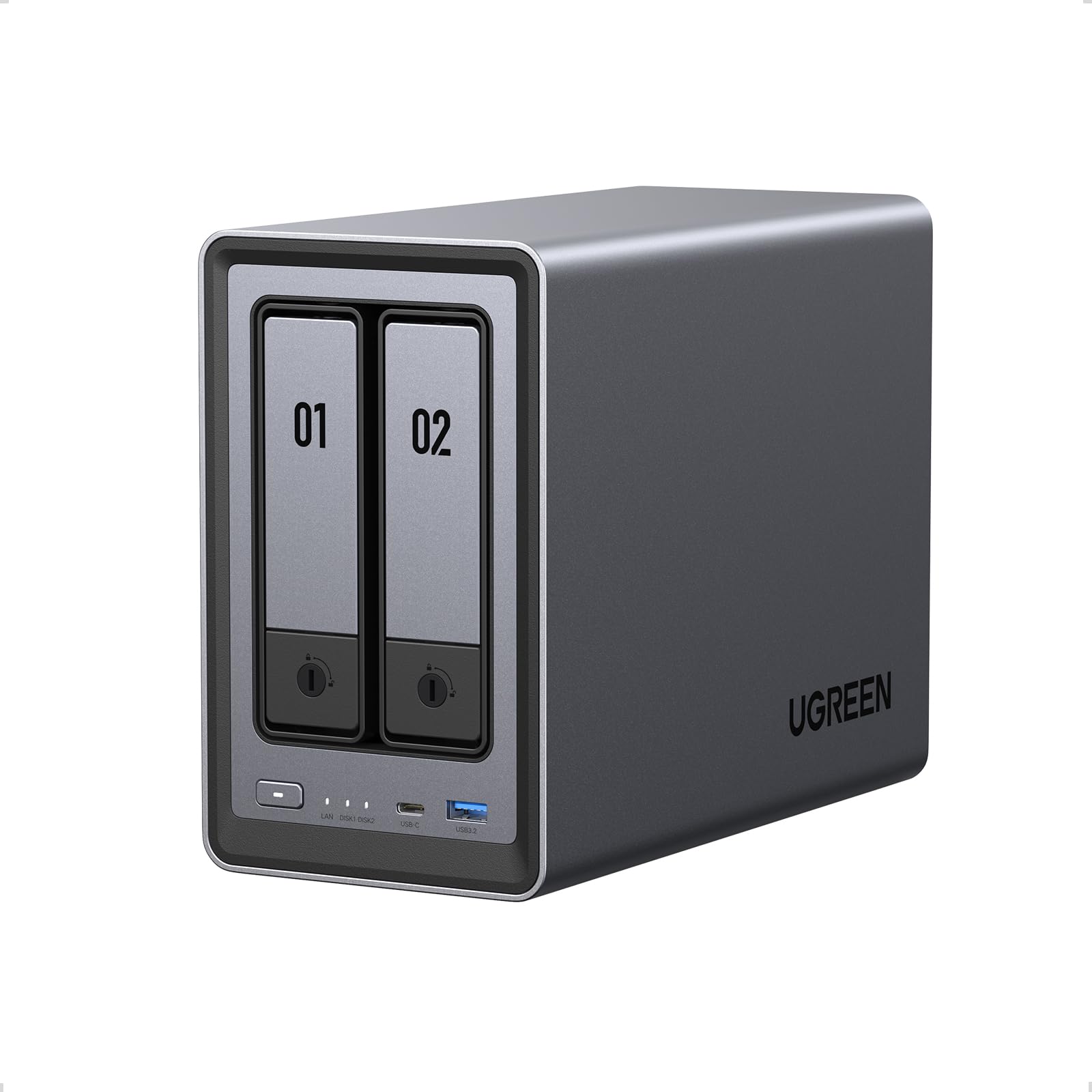 【新品未開封】UGREEN NASync （DPX2800）2ベイ UGREEN NASync DXP2800 2-bayowy NAS biurkowy procesor Intel N100